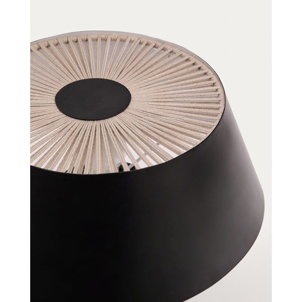 Černá stolní lampa s kovovým stínidlem (výška 32 cm) Ancare – Kave Home-image-3