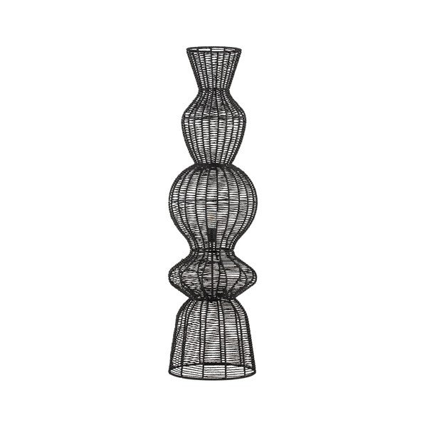Matně černá provazová stojací lampa (výška 136 cm) Breena – Nova Luce