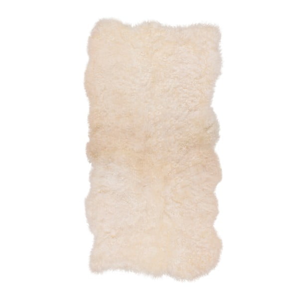 Kožešinový koberec s krátkým chlupem Natural White, 165x110 cm