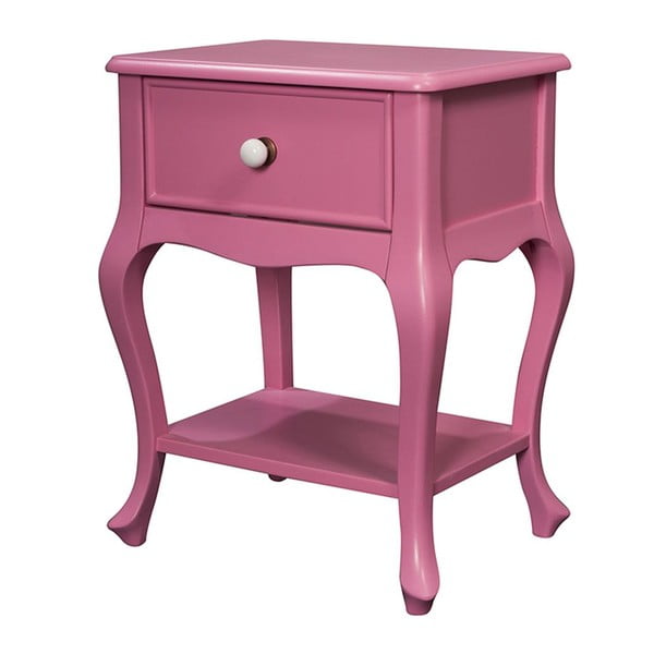 Odkládací stolek Purl Pink, 44x33x60 cm