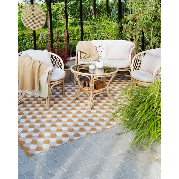 Okrově žlutý vnitřní a venkovní běhoun 70x250 cm Dana Ochre – Pappelina-image-1