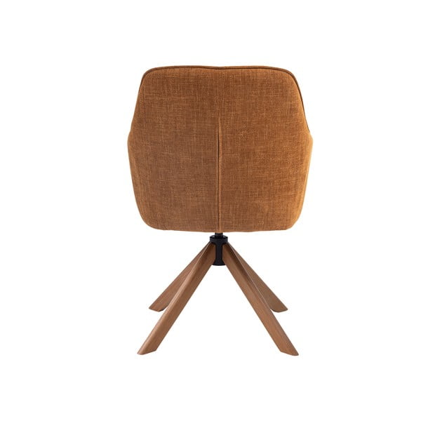 Oranžová čalouněná jídelní křesla v sadě 2 ks Avola – Unique Furniture-image-2