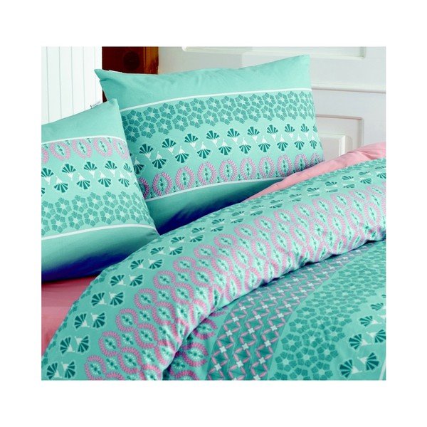 Povlečení na dvoulůžko s prostěradlem Tyle Style, 200 x 220 cm-image-1