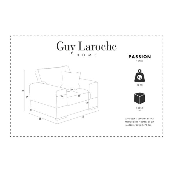Tmavě zelené křeslo Guy Laroche Passion-image-1