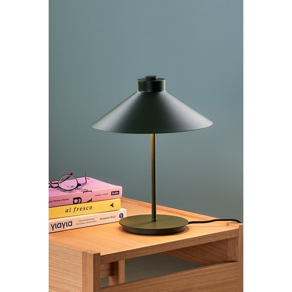 Tmavě zelená stolní lampa (výška 38 cm) Shape – Hübsch-image-1