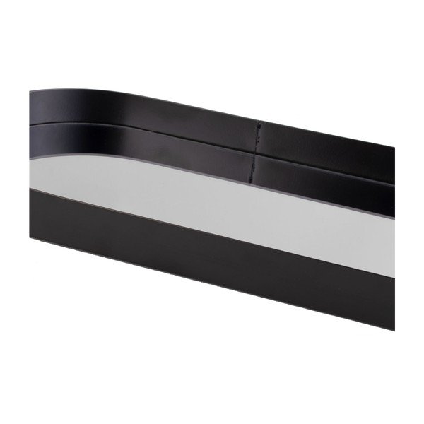 Černý tác se zrcadlem PT LIVING Oval, šířka 18 cm-image-3