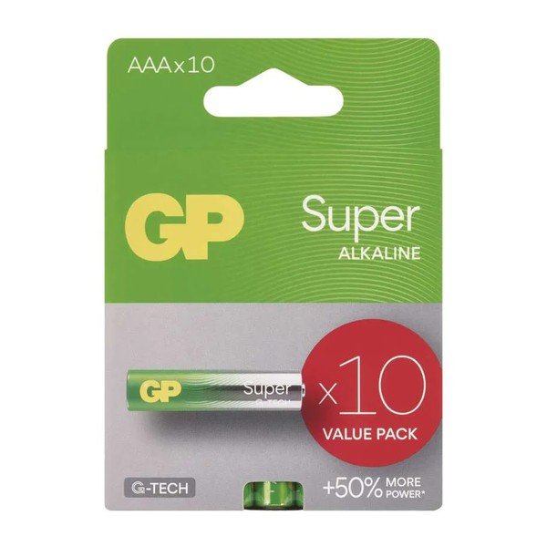 Sada 10 alkalických baterií EMOS GP Super AAA-image-1
