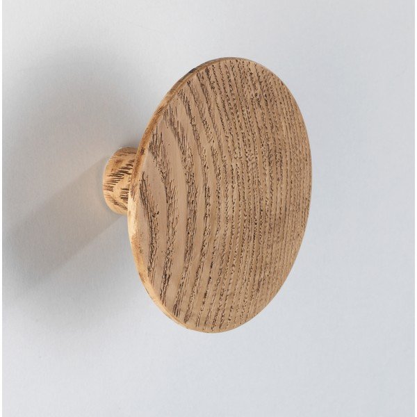 Nástěnný háček s dekorem dubového dřeva Wenko Melle, ⌀ 8 cm-image-3