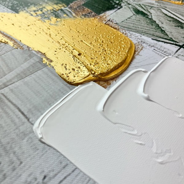 Obraz s ručně malovanými prvky s rámem/na plátně 70x100 cm For – Styler-image-1