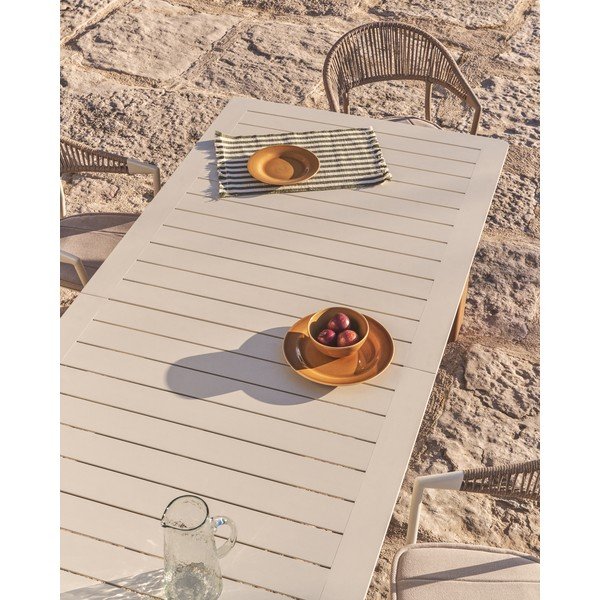 Kovový zahradní jídelní stůl 100x233 cm Livorno – Kave Home-image-2