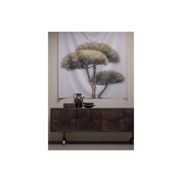 Tmavě hnědý TV stolek z mangového dřeva 180x70x40 cm Draw – WOOOD-image-1