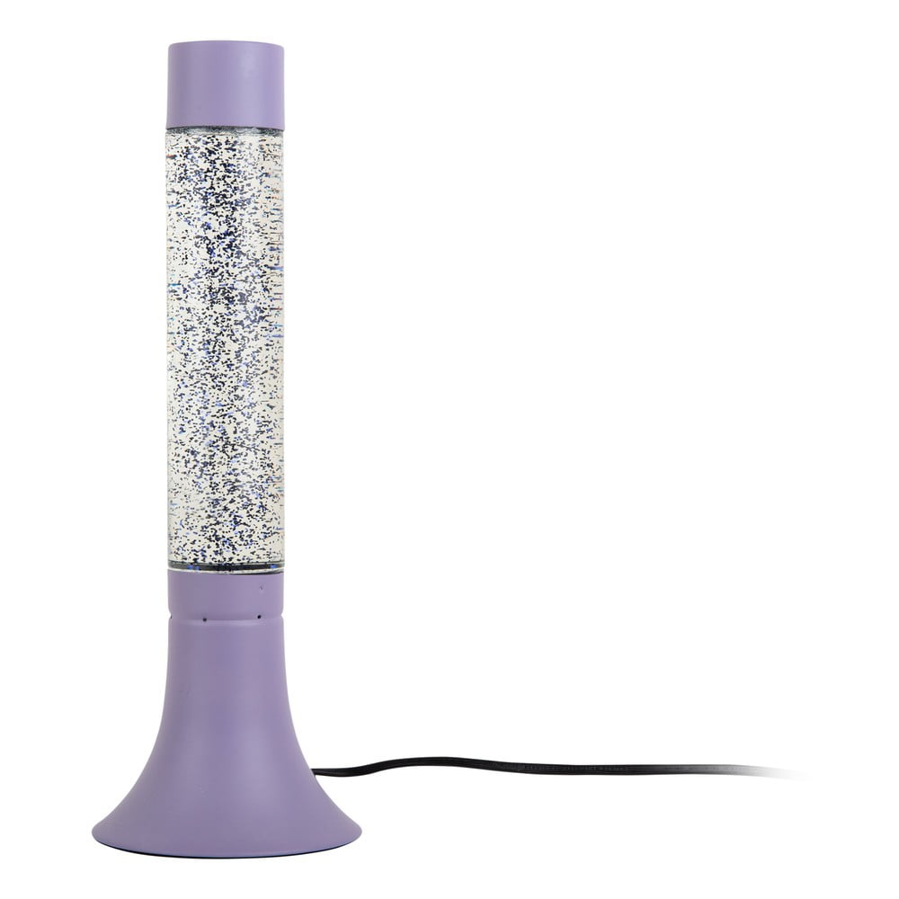 Fialová stolní lampa se skleněným stínidlem (výška 37,5 cm) Astro Glittler – Leitmotiv