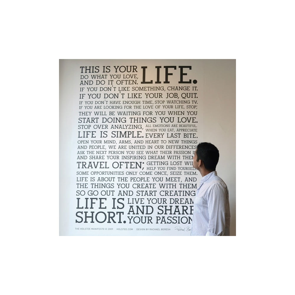 Nástěnná samolepka Manifesto 122x163 cm