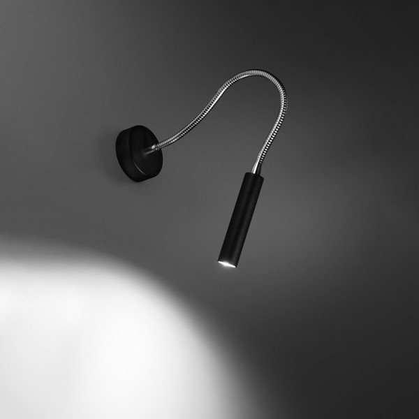 Černé nástěnné svítidlo Aludra – Sollux-image-4