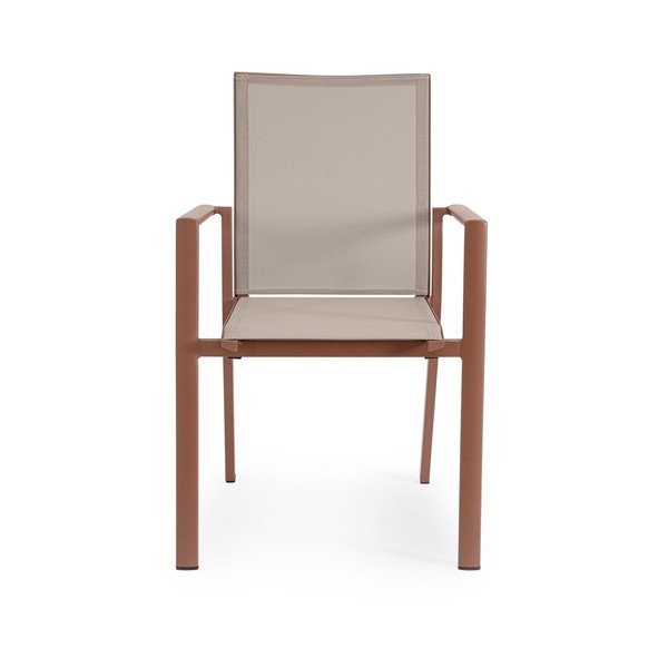 Taupe kovová zahradní židle Konnor – Bizzotto-image-2
