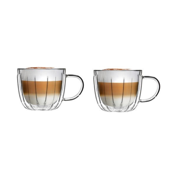 Skleněné šálky v sadě 2 ks na cappuccino 350 ml Tulip – Vialli Design