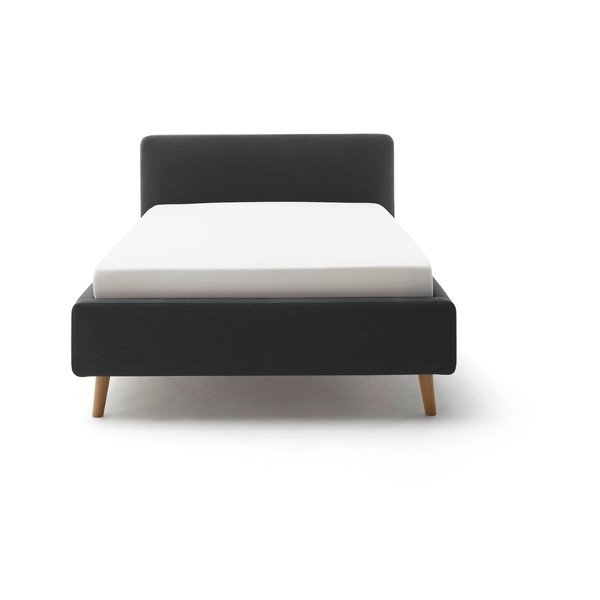 Antracitová čalouněná jednolůžková postel bez roštu 120x200 cm Mattis – Meise Möbel-image-3