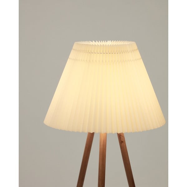 Stojací lampa v přírodní barvě s textilním stínidlem (výška 149 cm) Benicarlo – Kave Home-image-3