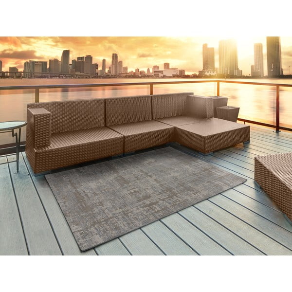 Hnědo-šedý venkovní koberec Universal Luana, 155 x 230 cm-image-1