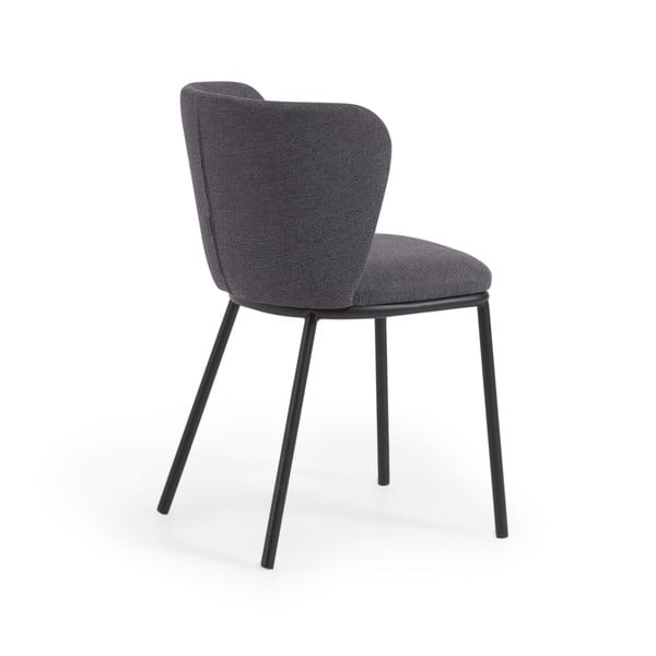 Tmavě šedá jídelní židle Ciselia – Kave Home-image-3