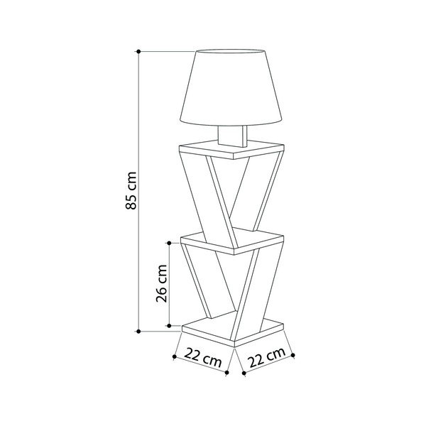 Bílá volně stojící lampa Kozena White-image-2