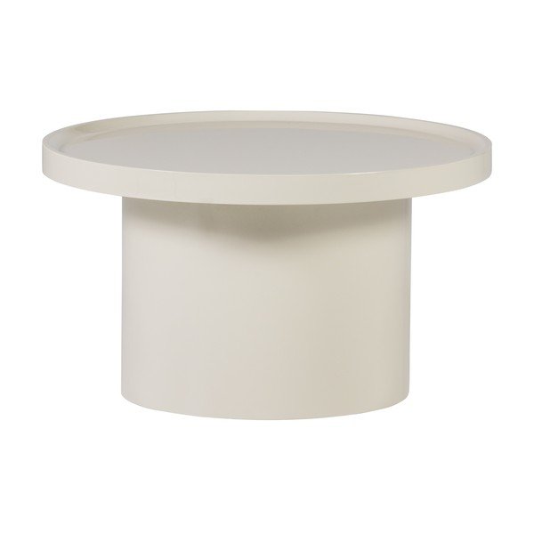 Šedobéžový kulatý konferenční stolek ø 70 cm Veluna – WOOOD