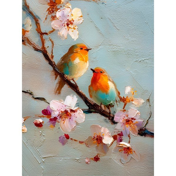 Tištěný obraz s rámem 60x80 cm Robins – Styler
