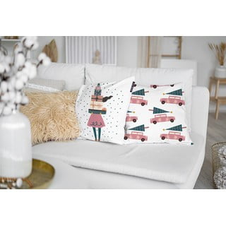 Povlaky na polštáře v sadě 4 ks s vánočním motivem 45x45 cm Holiday Mood – Butter Kings