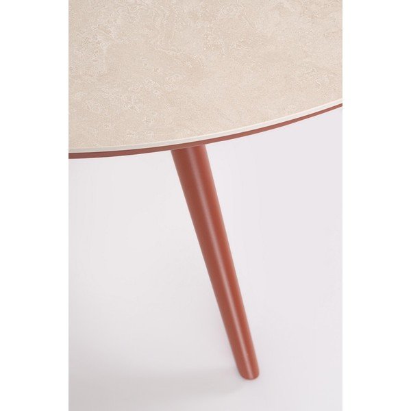 Kulatý zahradní jídelní stůl s deskou z kamene ø 120 cm Cabas – Bizzotto-image-3