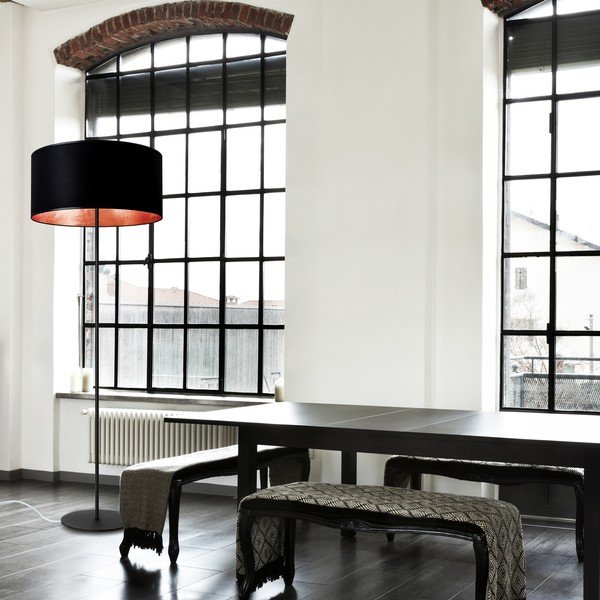 Černo-měděná stojací lampa Sotto Luce MIKA Xl 1F-image-1