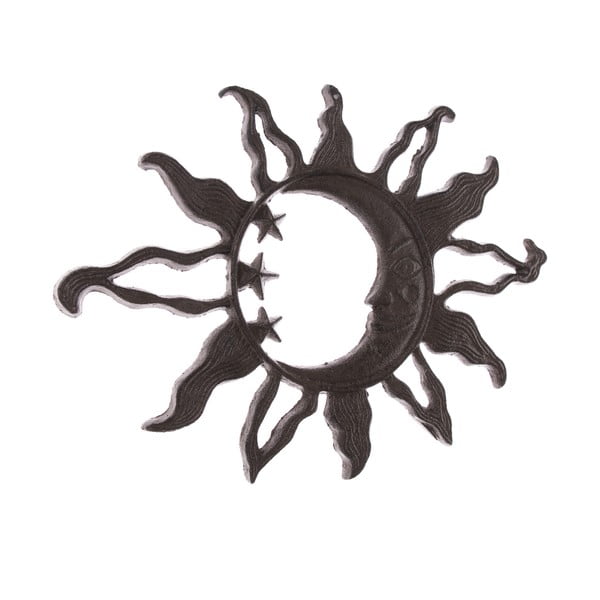 Černá venkovní litinová nástěnná dekorace Dakls Sun