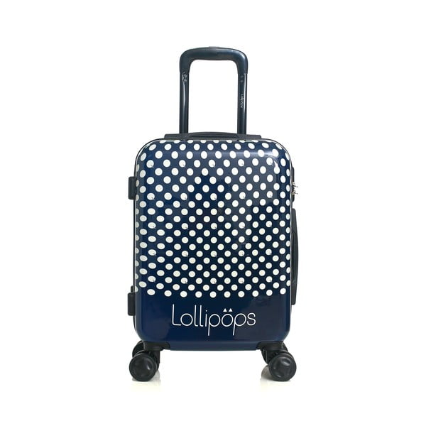 Set modrého zavazadla na 4 kolečkách a kufříku Lollipops Penny-image-3