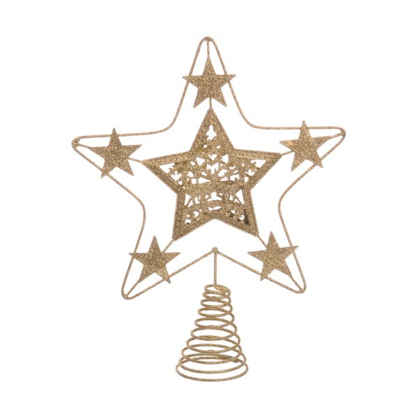 Hvězda na vánoční strom ve zlaté barvě Casa Selección Terminal, ø 18 cm