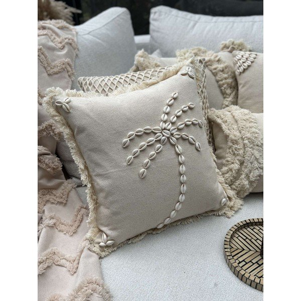 Bavlněný povlak na polštář 43x43 cm Seashells – Mioli Decor-image-1