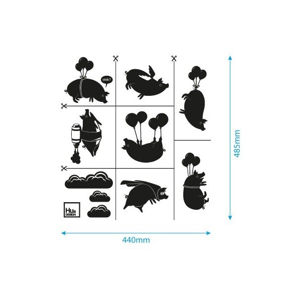 Set samolepek Flying Pig-image-1