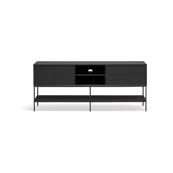 Černý TV stolek 175x74x45 cm Platt – Teulat