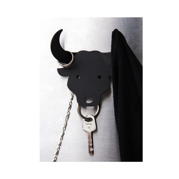 Věšák na klíče Bull, černý-image-3