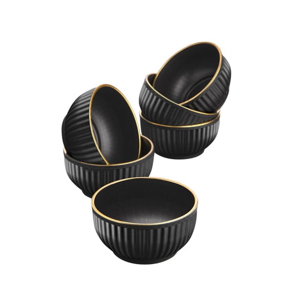 Černé misky v sadě 6 ks 0.25 l – Hermia-image-3