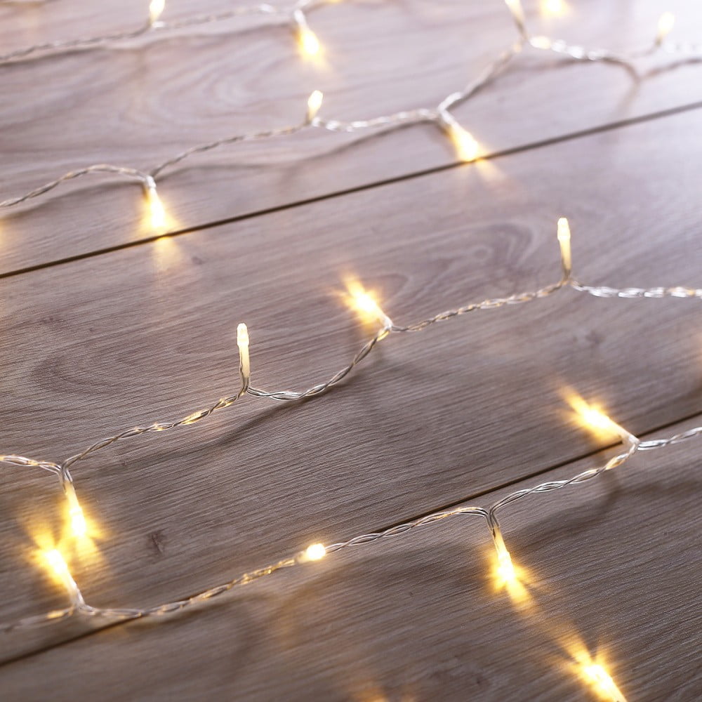 Prodloužení LED transparentního světelného řetězu DecoKing Christmas, 200 světýlek, délka 1 m