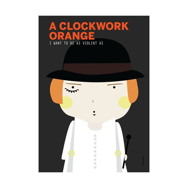 Plakát NiñaSilla A Clockworth Orange, 21 x 42 cm