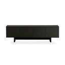 Černý TV stolek 180x55x40 cm Solei – MOME
