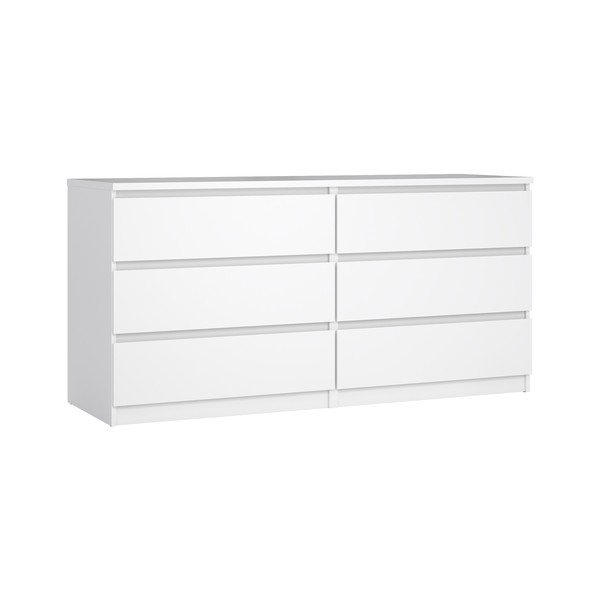 Bílá komoda 154x76x50 cm Naia – Tvilum