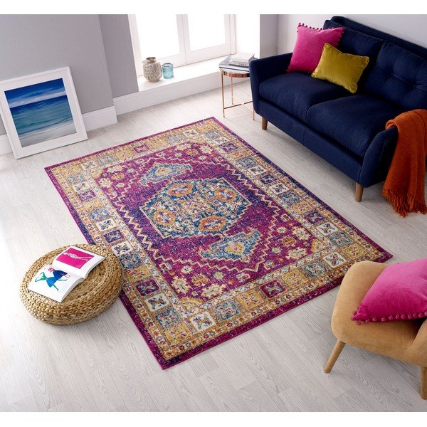 Fialový koberec Flair Rugs Urban Traditional, 100 x 150 cm-image-4