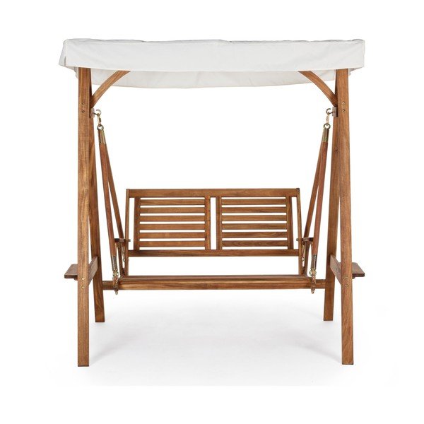 Dřevěná zahradní houpačka v přírodní barvě Noemi – Bizzotto