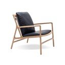 Kožené křeslo v černo-přírodní barvě Dedo – Gazzda