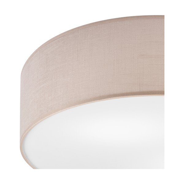 Béžové stropní svítidlo s textilním stínidlem ø 45 cm Vivian – LAMKUR-image-3
