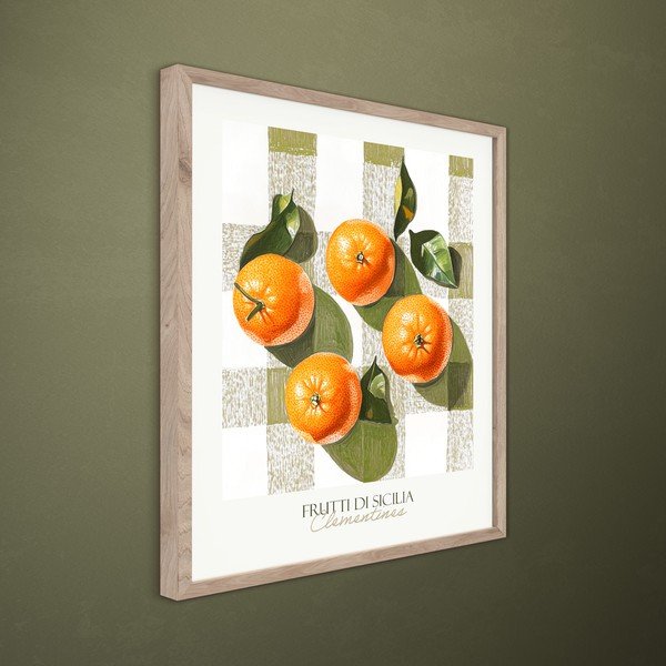 Tištěný obraz s rámem 40x50 cm Mandarines  – Styler-image-2