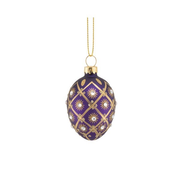 Skleněné vánoční koule v sadě 4 ks 4 cm Diamante Oval – Sass & Belle-image-2