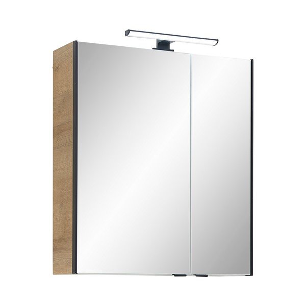 Koupelnová skříňka v dekoru dubu v přírodní barvě 70x60 cm Quickset 395 – Pelipal-image-2