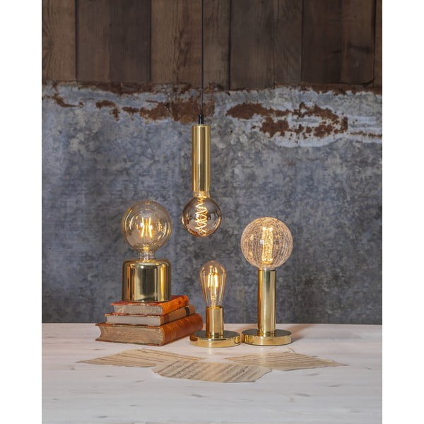 Teplá LED filamentová žárovka E27, 1 W Plain Amber – Star Trading-image-4